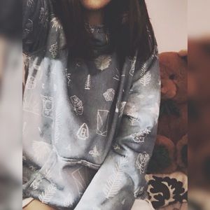 🥀 grey burton hoodie 🥀